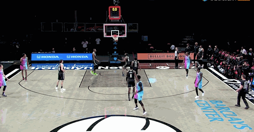 篮网实现三连胜，压哨球惊险命中，绝杀对手